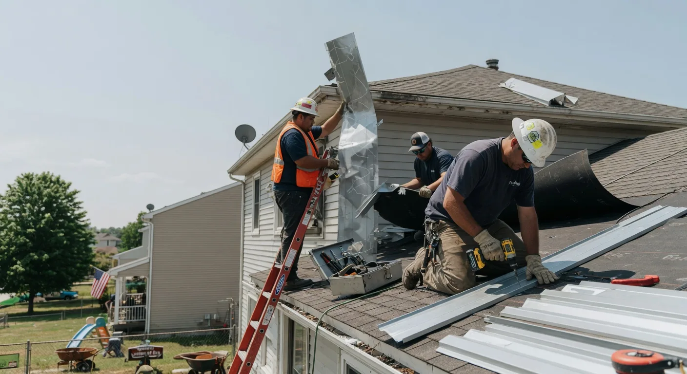 Storm Damage Metal Roof Repair in Herriman, UT